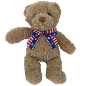 Gund Smuckers Uncle Jam Bear Plush 9'' 2000 Flavor Campaign Patriotic Stuffed